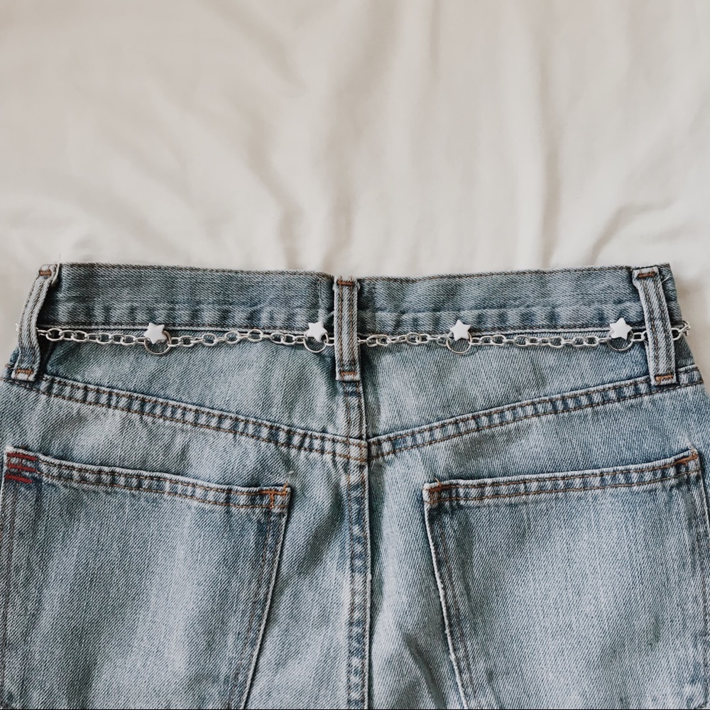 ☆ WHITE STAR CHAIN BELT ☆ - Picture 2 of 5